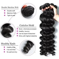 Image 5 of 4PCS   Malaysian Super Virgin Human Hair weft - loose Waves  400G