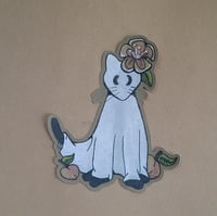 Individual Paper Sticker--Peach Cat