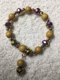 132 Multi-Color Faceted Stretch Bracelet