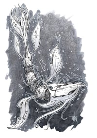 Image 2 of Water Creature Print