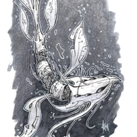 Image 1 of Water Creature Print