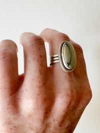 Image 4 of 🤍 Ivory Desert Bloom Variscite Ring Size 6.5