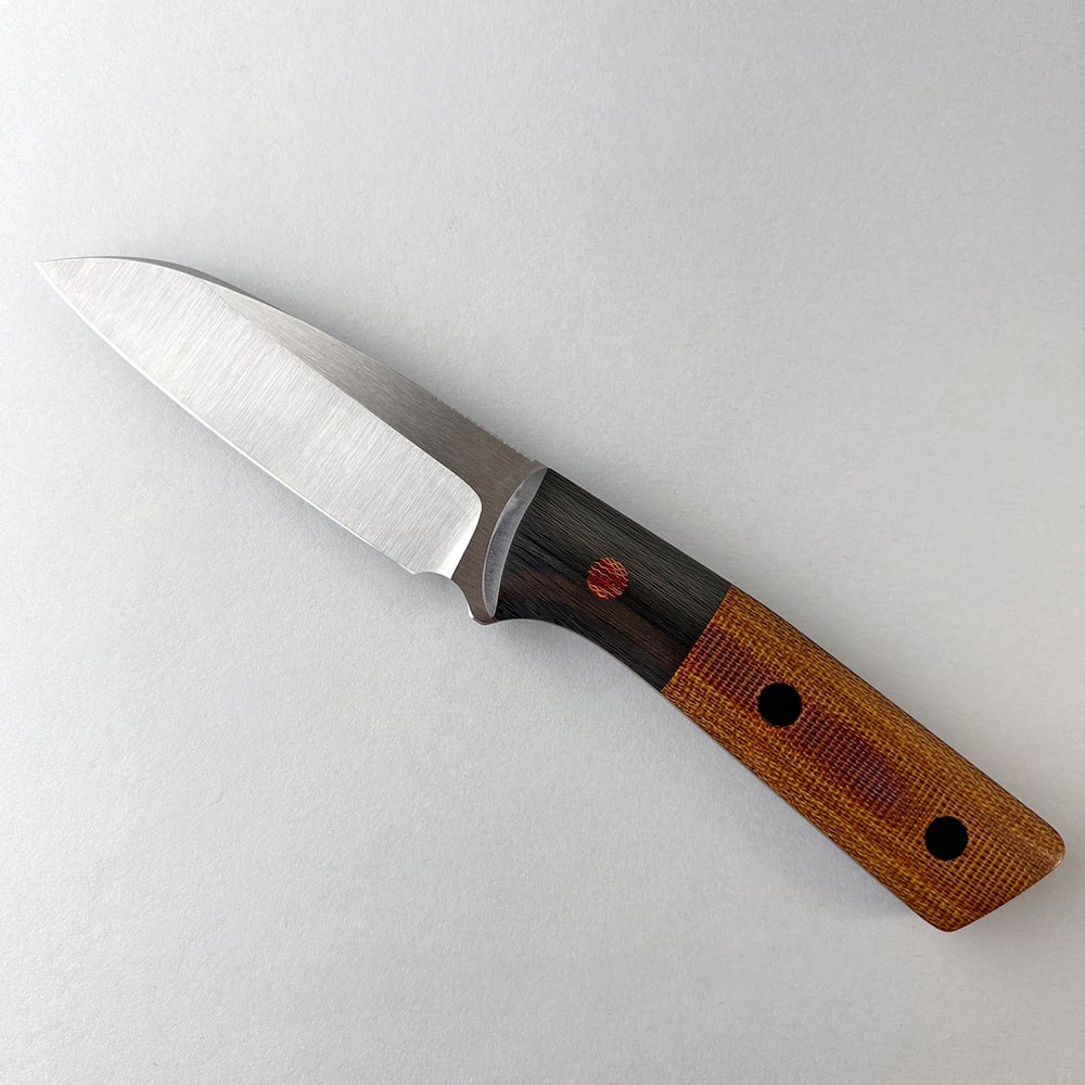 Image of Field Buddy Modified Wharncliffe - Endgrain CF / Canvas Micarta