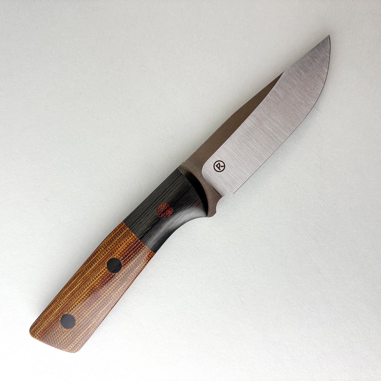 Image of Field Buddy Drop Point - Engrain CF / Micarta