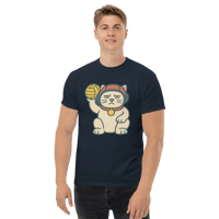 Image 1 of Maneki-Neko Polo Cat Big Print - Adult Tee