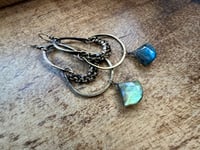 Image 10 of Labradorite brass earrings / n10