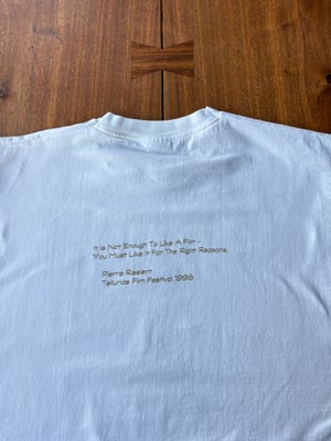 Image of 1998 Telluride Film Festival 'Pierre Rissient' T-Shirt