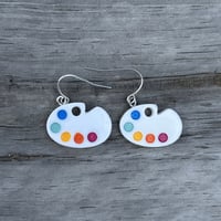 Paint Pallet Earrings
