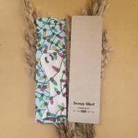 Image 3 of Traditional Bookmark--Swoopy Ghost Tangled in Holiday Lights