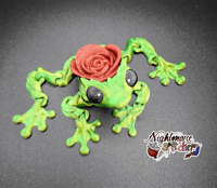 Image 3 of Flexi Rose Frog - Apple Green