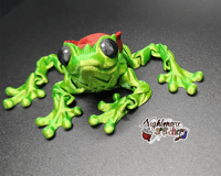 Image 4 of Flexi Rose Frog - Apple Green