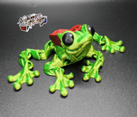 Image 1 of Flexi Rose Frog - Apple Green