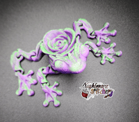Image 4 of Flexi Rose Frog - Purple/Green