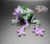 Image 2 of Flexi Rose Frog - Purple/Green