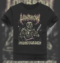 LOWBROW Screen Printing Skeleton Logo