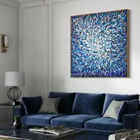 Image 6 of 'Spring rain drops' - 125x125cm, FRAMED