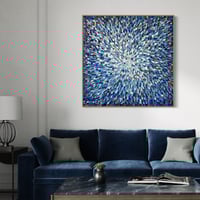 Image 8 of 'Spring rain drops' - 125x125cm, FRAMED