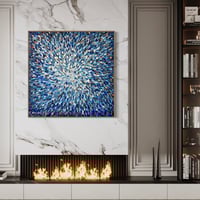 Image 10 of 'Spring rain drops' - 125x125cm, FRAMED