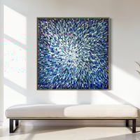 Image 7 of 'Spring rain drops' - 125x125cm, FRAMED