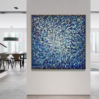Image 11 of 'Spring rain drops' - 125x125cm, FRAMED