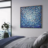 Image 13 of 'Spring rain drops' - 125x125cm, FRAMED