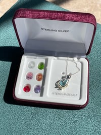 Image 2 of Penguini Changable Stone Charm and Chain
