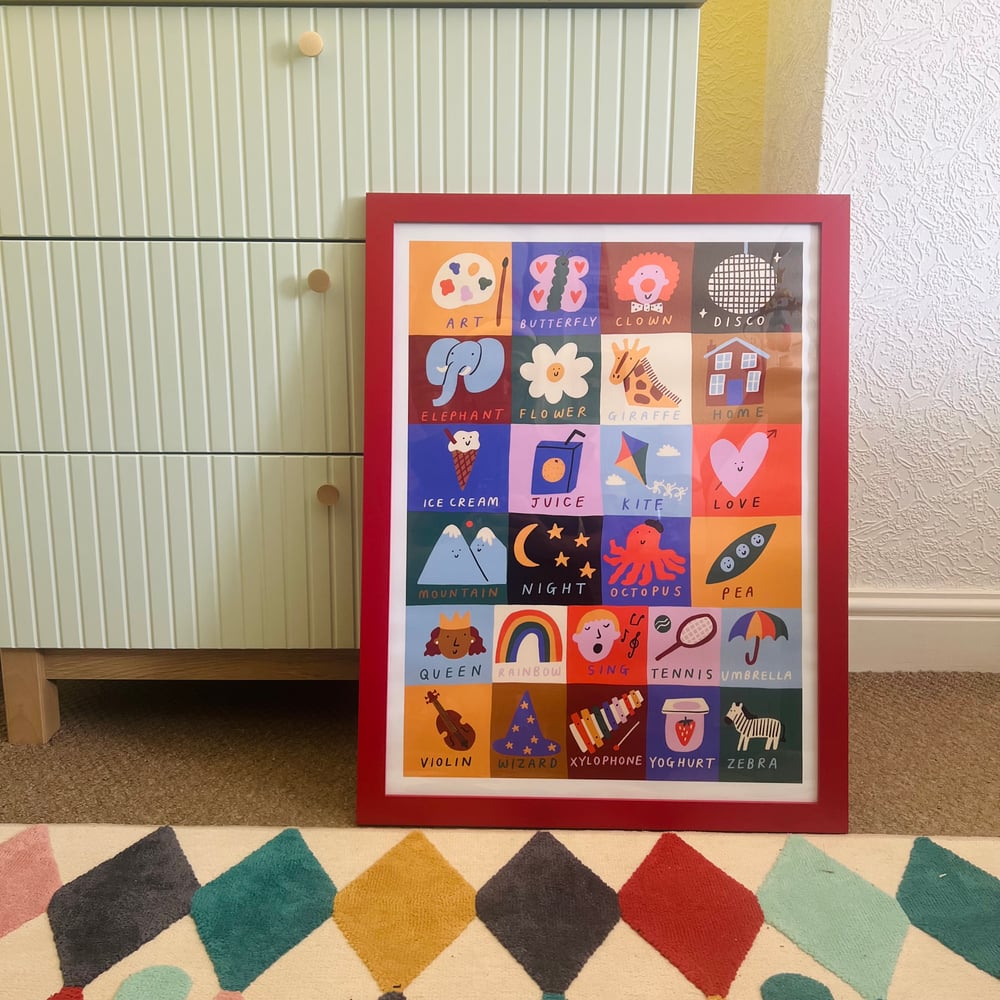 Image of Alphabet Nursery Print