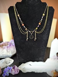 Image 5 of Libra Necklace with real Amethyst beads