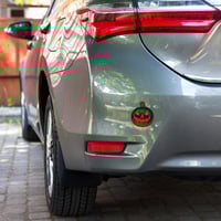 Image 2 of Stickers - Jack O Lantern Retro Orange Glow
