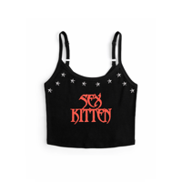 Image 1 of KITTEN SPAGHETTI STRAP TOP