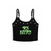 Image 2 of KITTEN SPAGHETTI STRAP TOP