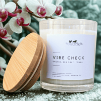 Image 3 of Vibe Check Soy Candle – Sea Salt & Orchid | 100% Soy Wax Candle