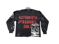 Image 2 of Sade Adu Pac Black panther party NY custom screen print black/white/red sweatshirt