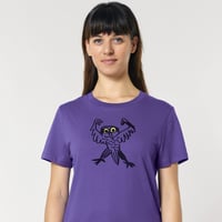 Image 1 of  'Australian Powerful Owl' - Women's  t-shirt, purple