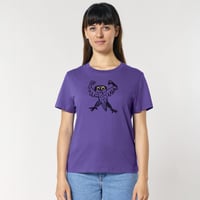 Image 2 of  'Australian Powerful Owl' - Women's  t-shirt, purple