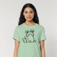 Image 1 of  'Amazing amphibians' - Women's t-shirt, mint green