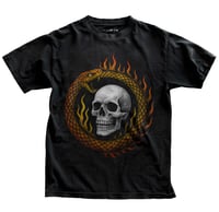 Image 1 of Ouroboros T-Shirt | Snake Eating Itself Ancient Symbol Graphic Tee