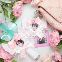 Image 3 of Angelic Pink TXT - Lightstick & Keychain Bow💖🪽