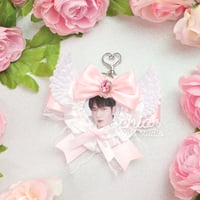 Image 4 of Angelic Pink TXT - Lightstick & Keychain Bow💖🪽