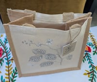 Image 5 of NEW! - Floral Jute Bags