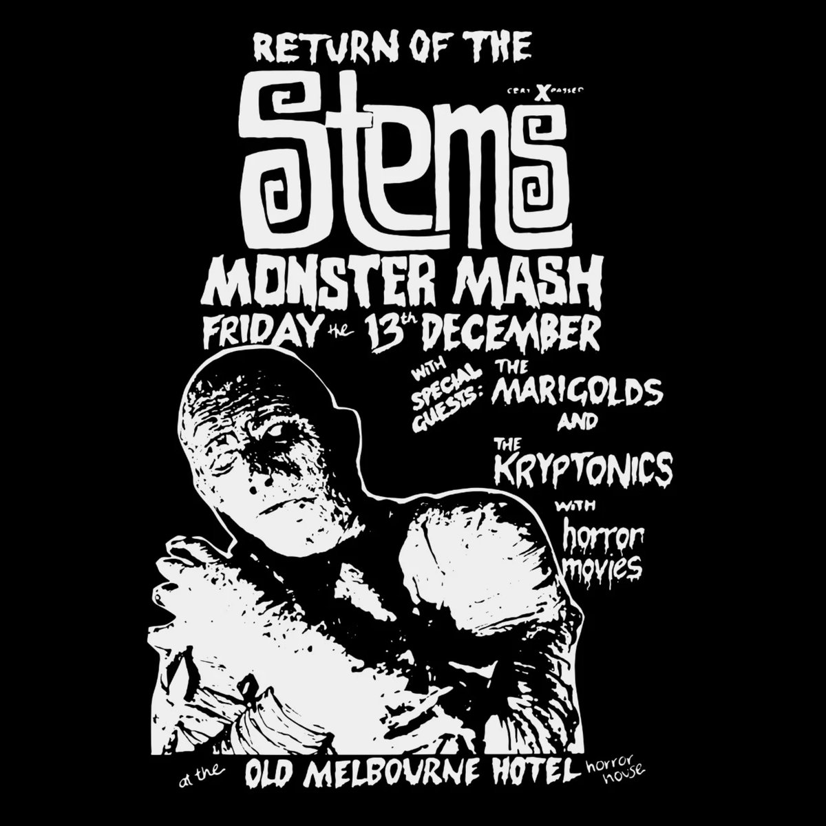 Image of THE STEMS ~ Monster Mash Poster