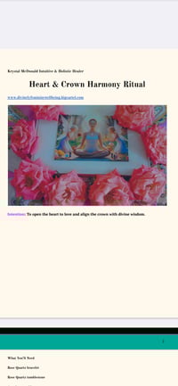 Image 5 of Heart & Crown Harmony Ritual Set