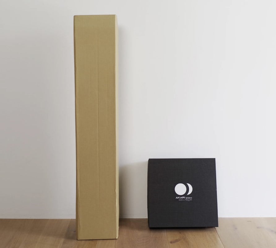 Image of Isamu Noguchi Light Sculpture AKARI Standing Lamp 31N + ST2