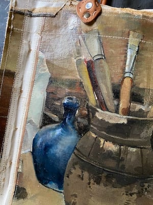 Image of one of a kind painting bag - the painter