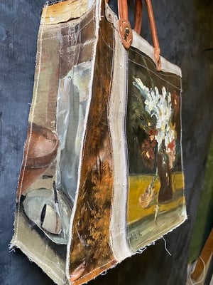 Image of one of a kind painting bag - the painter