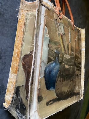 Image of one of a kind painting bag - the painter