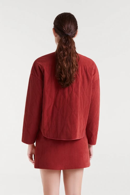Image of 4-Chaqueta de pana teja