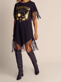 Image 5 of VESTIDO LA VIDA VUELA FLECOS 