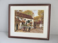 Image 2 of Spaniards Inn Hampstead London: Framed Vintage Art Print by Alex Jawdokimov 
