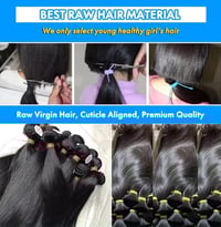 Image 4 of Donor hair unprocessed Peruvian Raw Hair Bundles